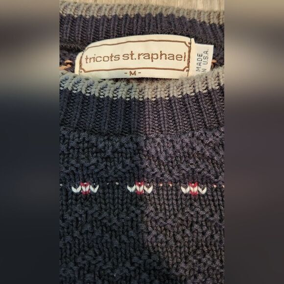 Vintage Tricots St Raphael Knit Sweater size Medium - Picture 2 of 6
